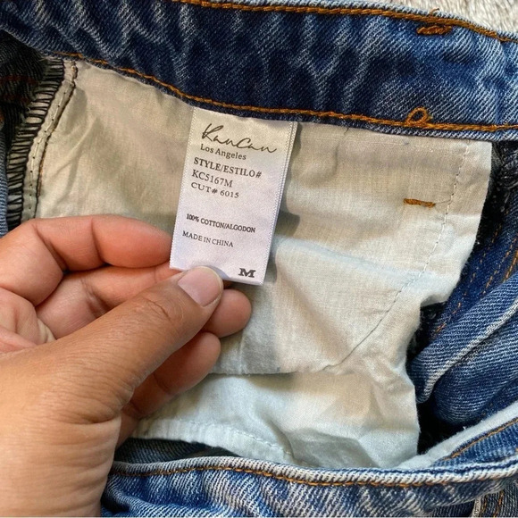 KanCan Ripped Denim Jean Shorts - Picture 4 of 9